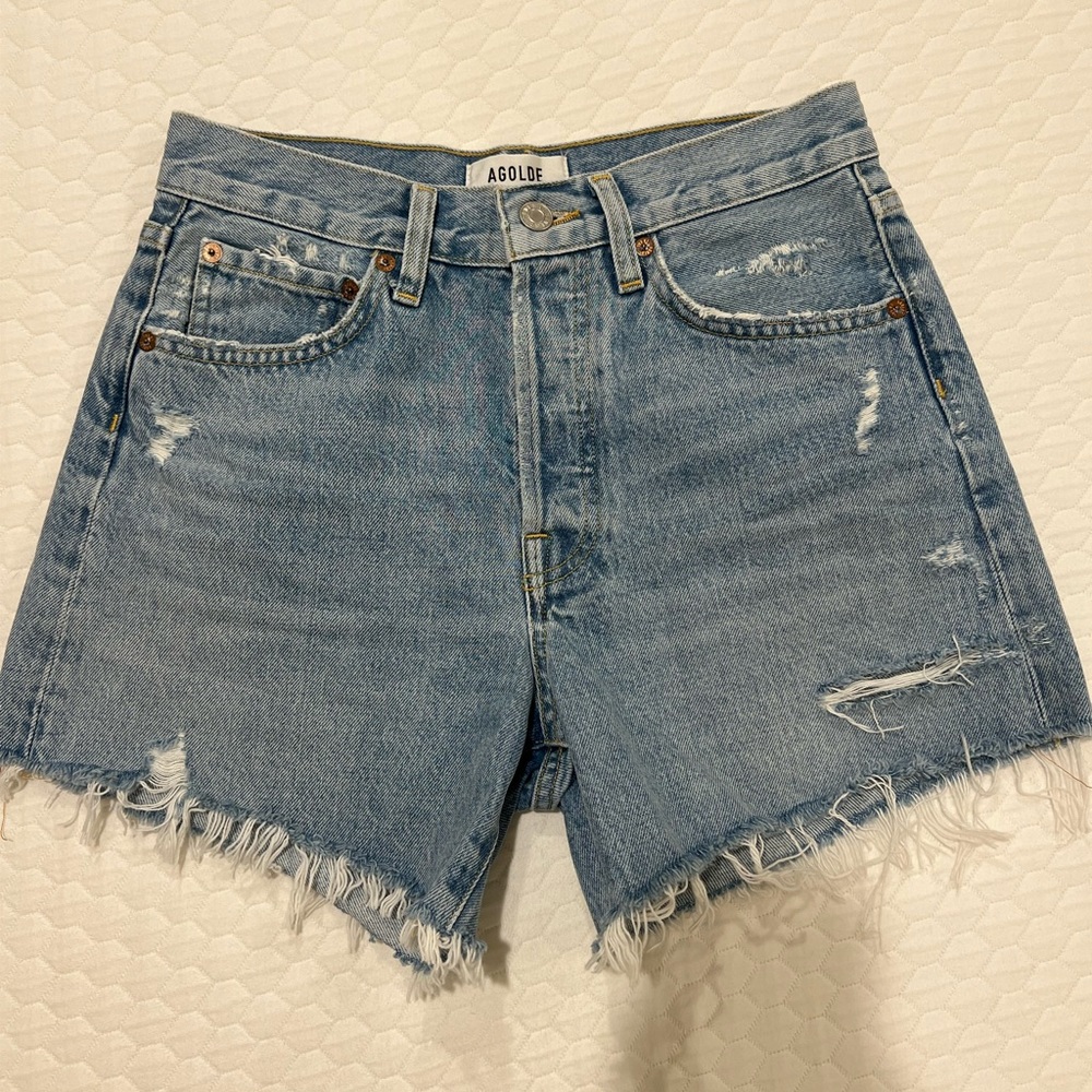 NEW AGOLDE Parker Vintage (long) Cut Off Short (24)